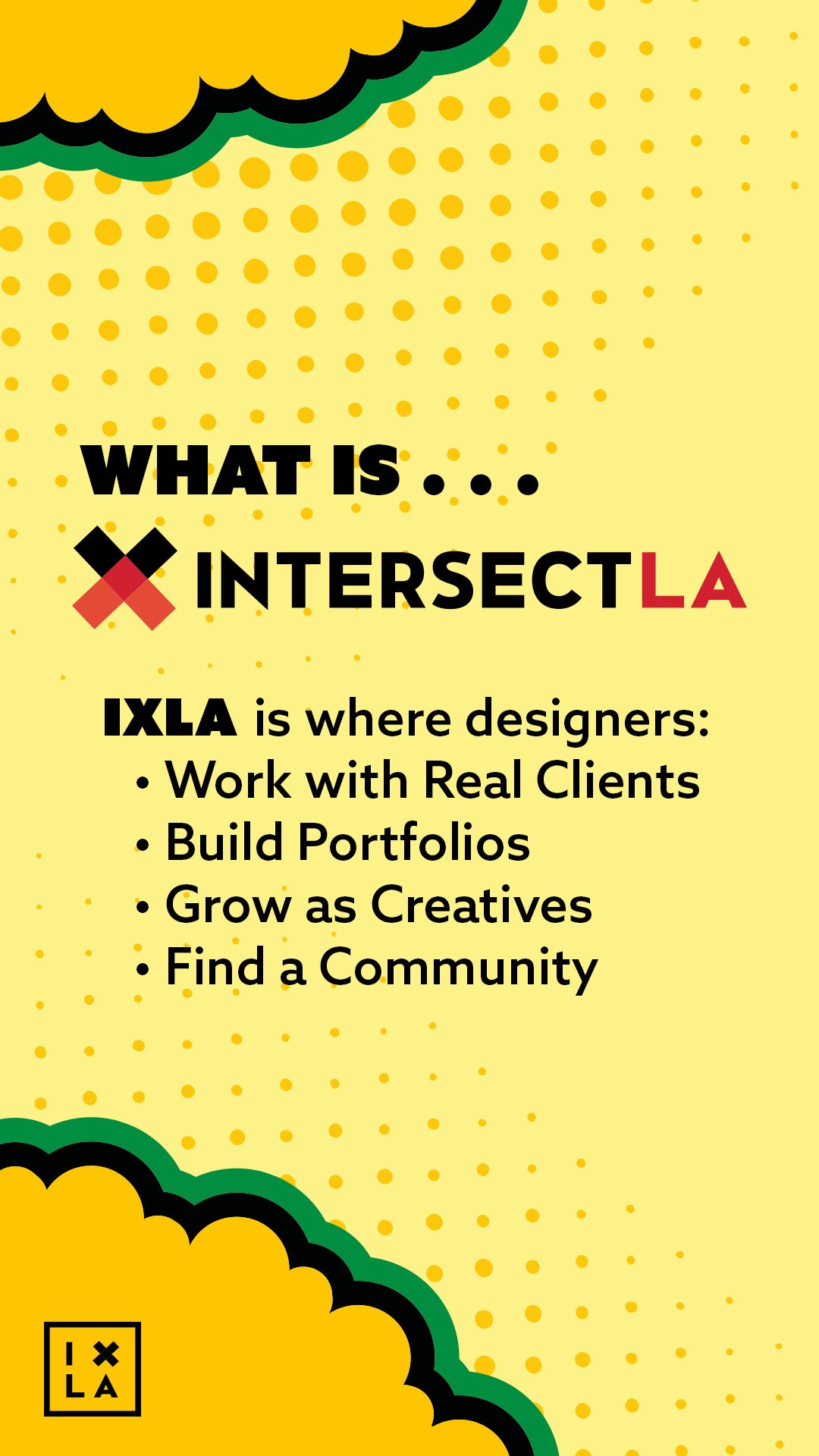 CSUN Giving Day Instagram Story graphic describing what IntersectLA does