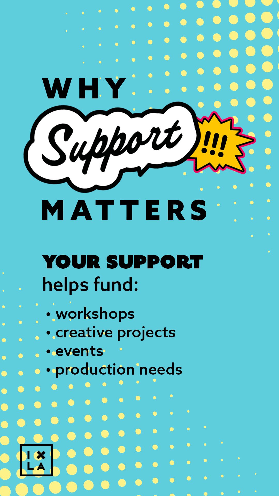 CSUN Giving Day Instagram Story graphic describing why people's support matters